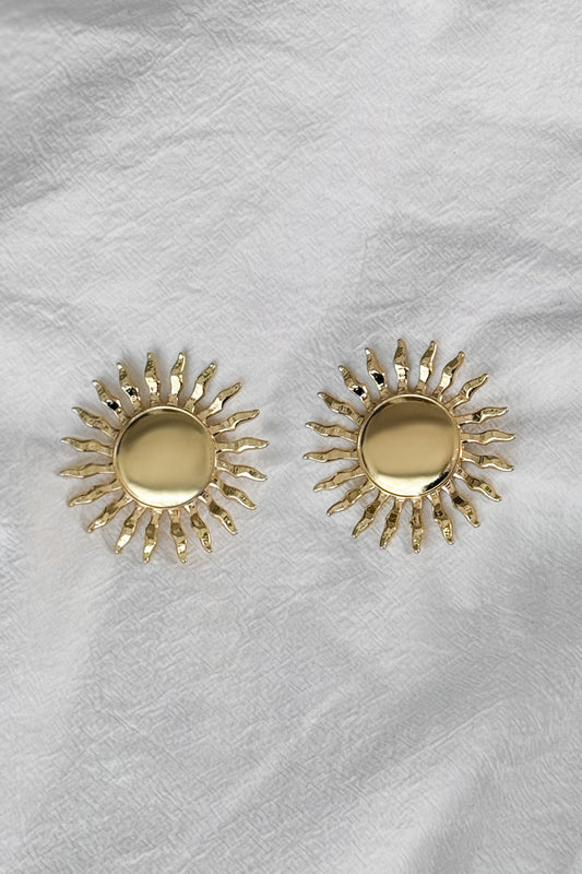 Sunburst Clip-On Earrings