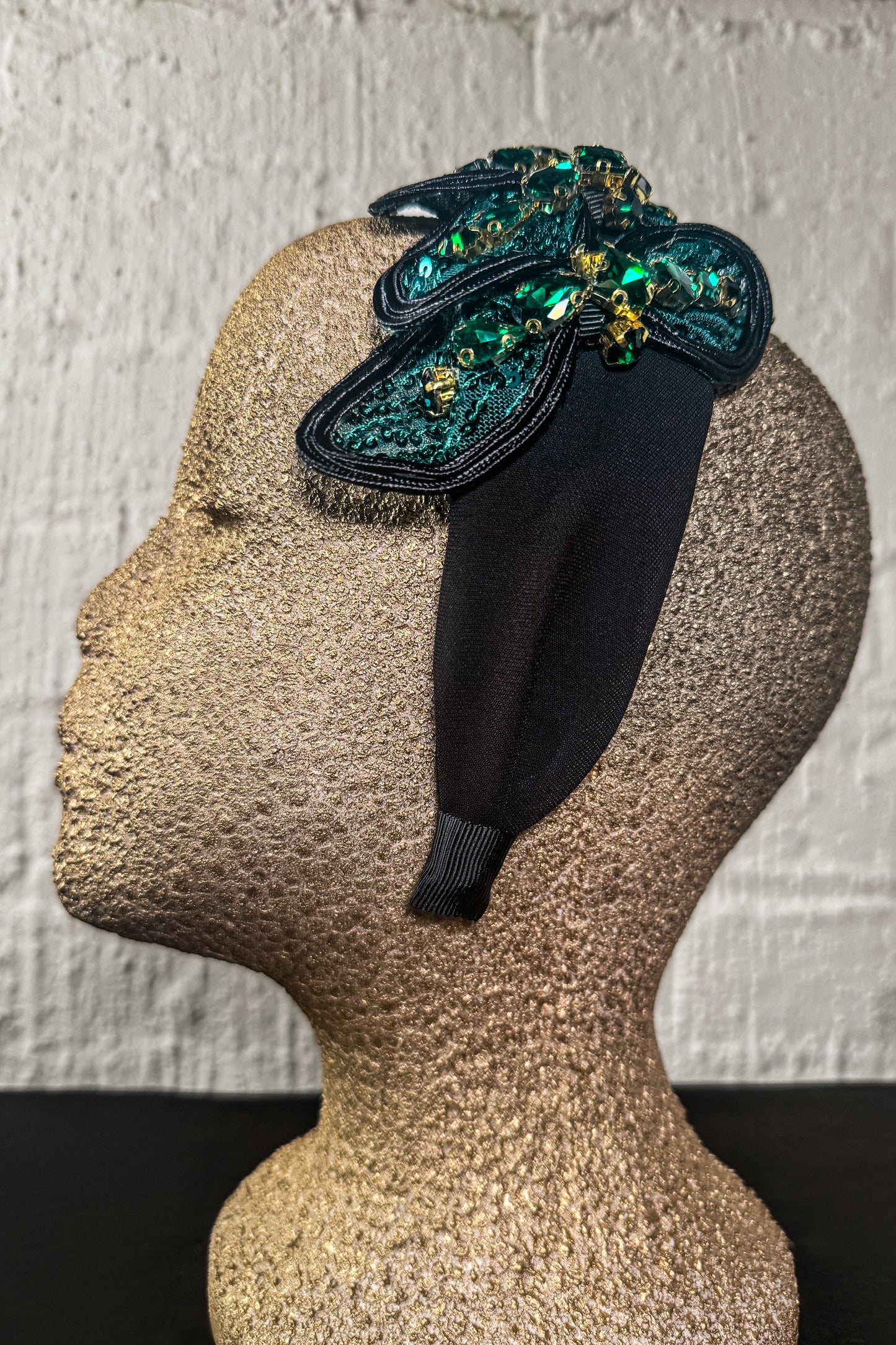 Emerald Deco Embellished Headband